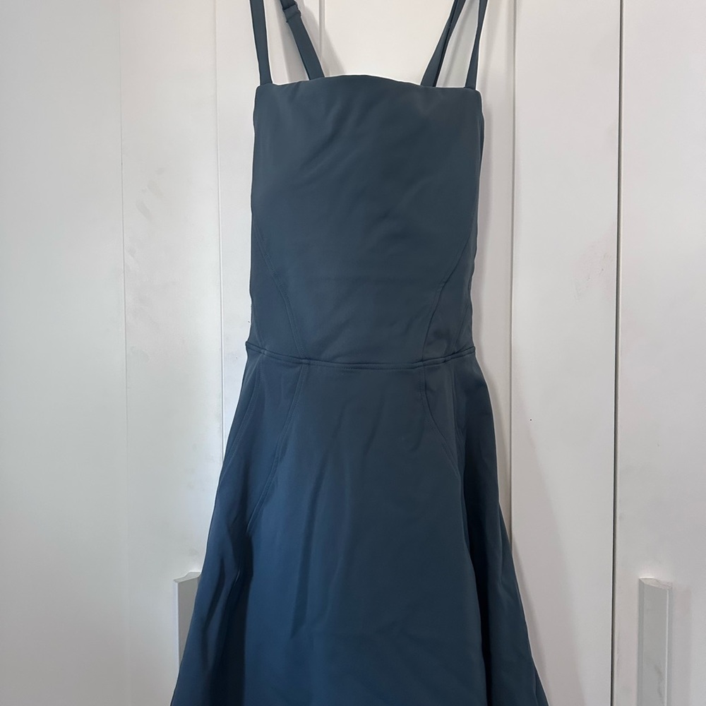 BuffBunny Enchanted Teal Spaghetti Strap Sundress Bend and Snap